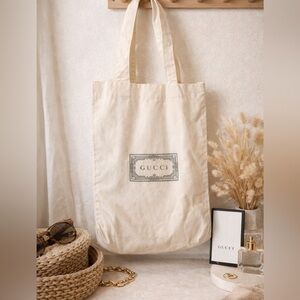 GUCCI Canvas Tote Bag – Cream | NWOT Luxury Designer